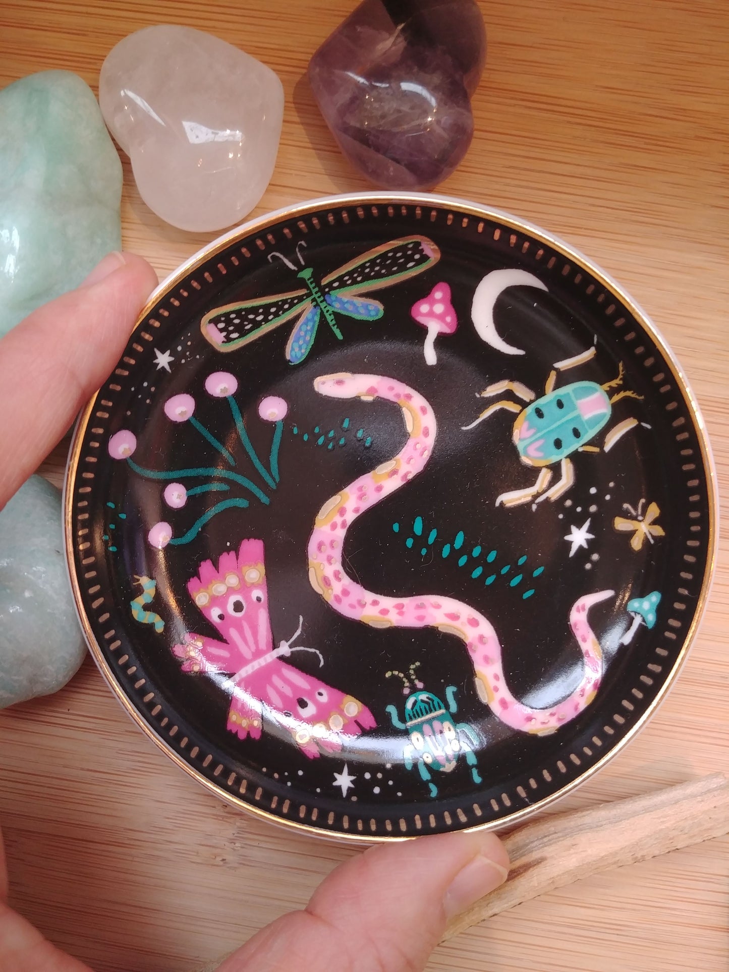 Coupelle à bijoux insectes