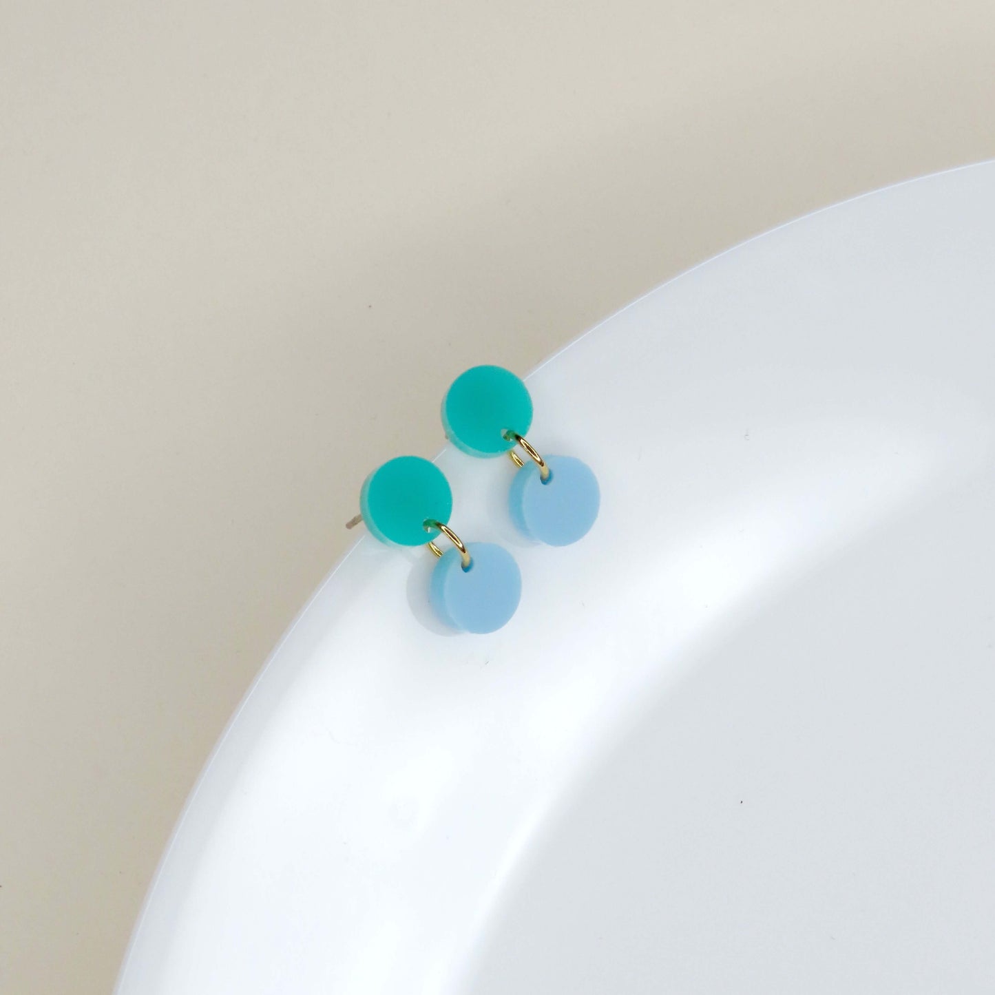 Boucles d'oreilles Dotty turquoise