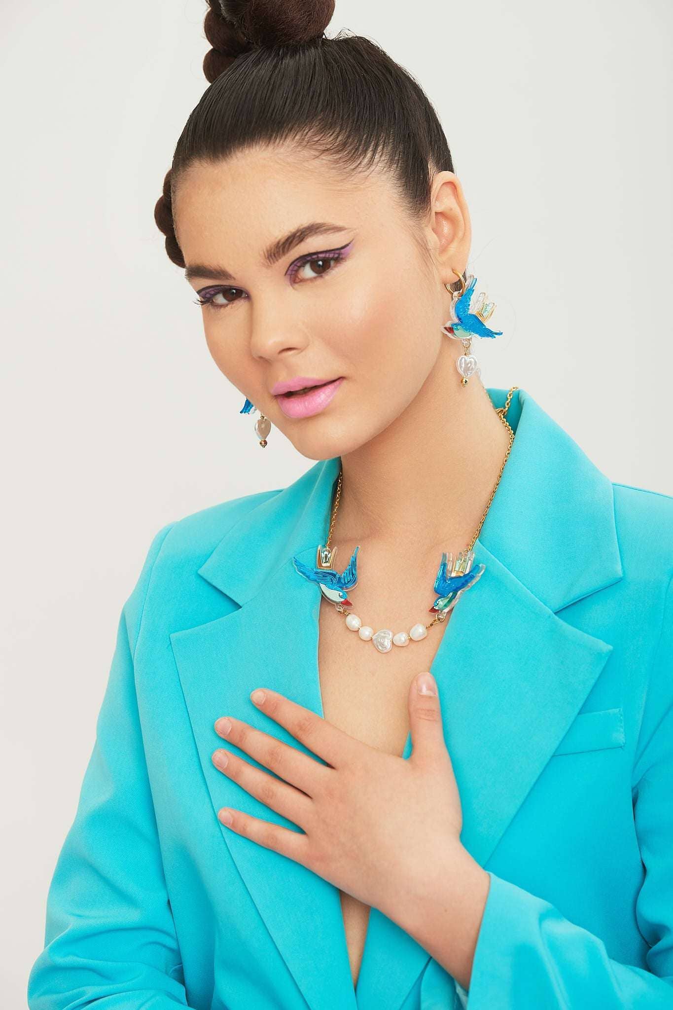 Boucles d'oreilles hirondelles