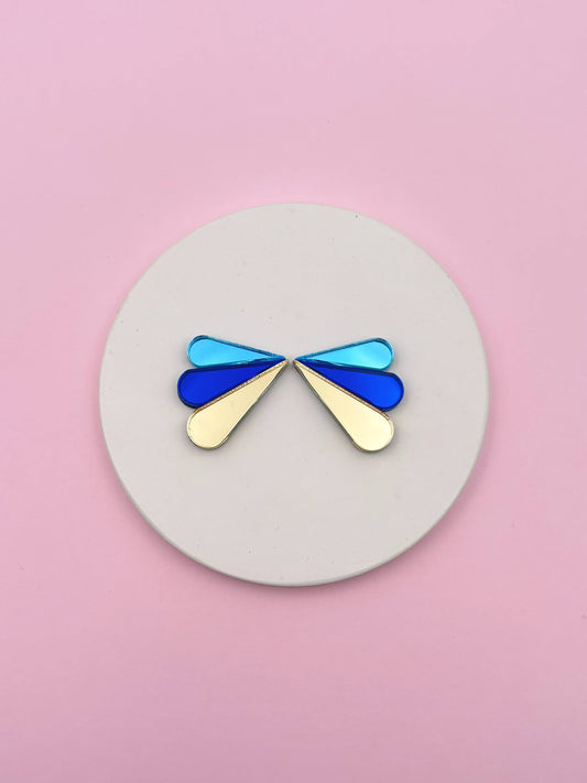 Boucles d'Oreilles Puces Miroirs Armance