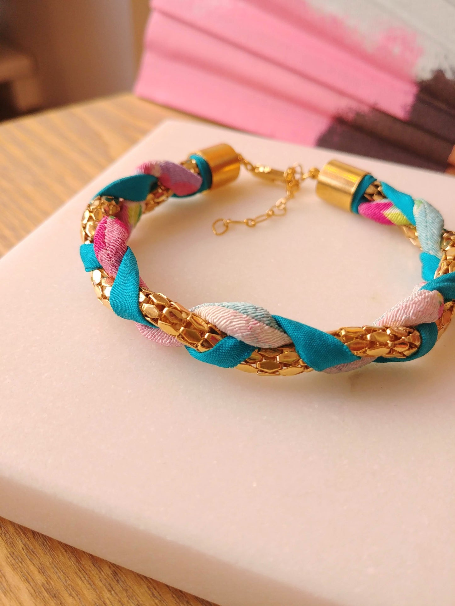 Bracelets tréssés Chirimen