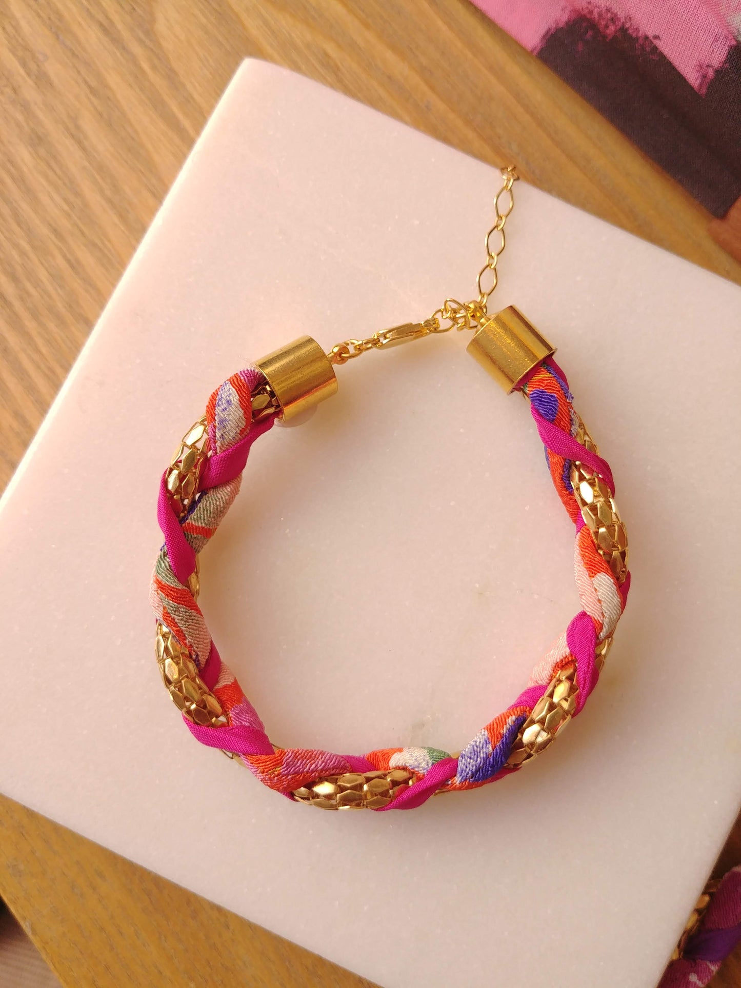 Bracelets tréssés Chirimen