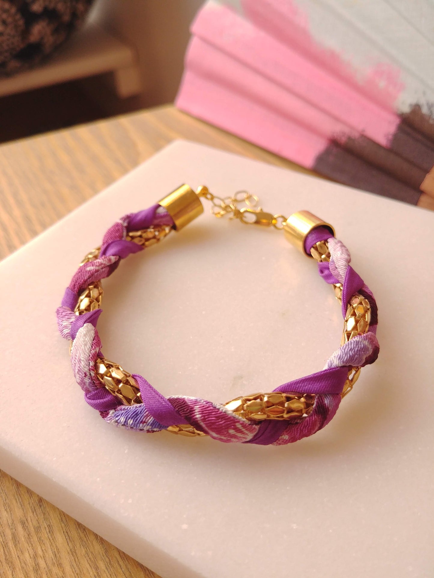 Bracelets tréssés Chirimen