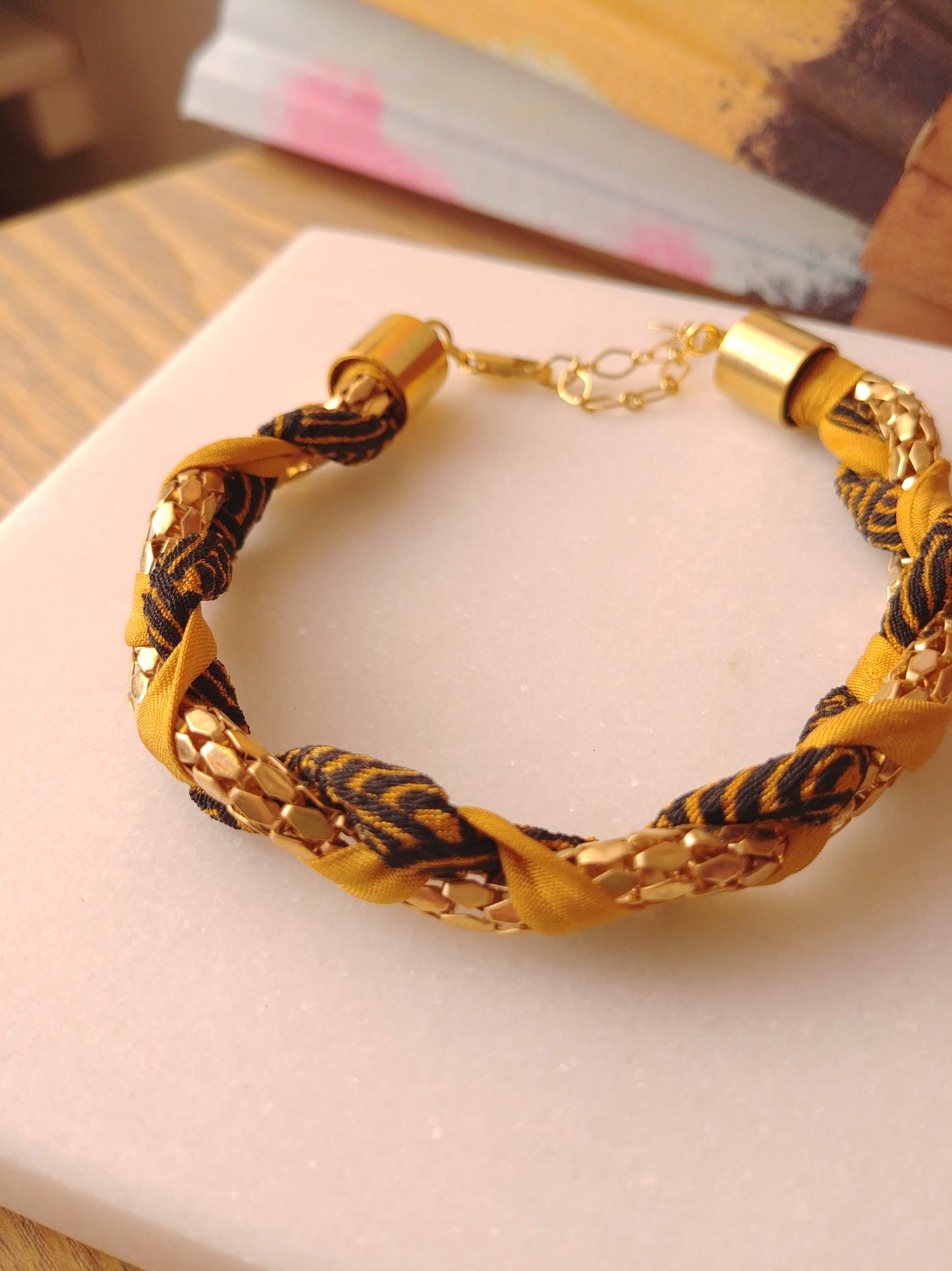 Bracelets tréssés Chirimen