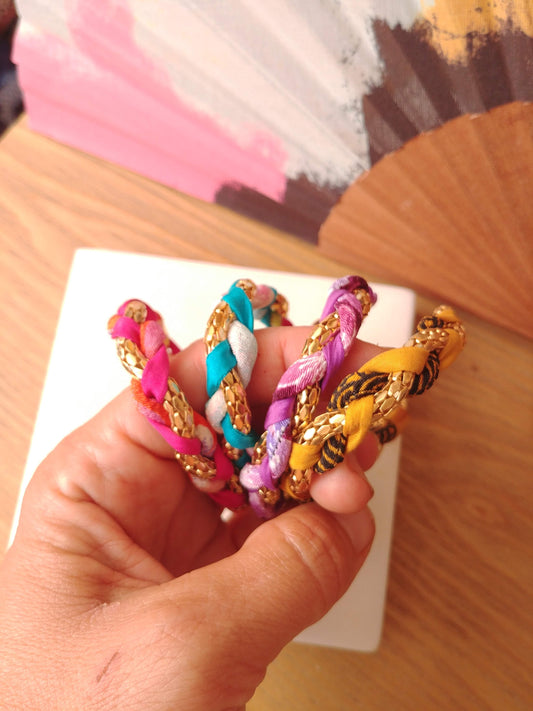 Bracelets tréssés Chirimen