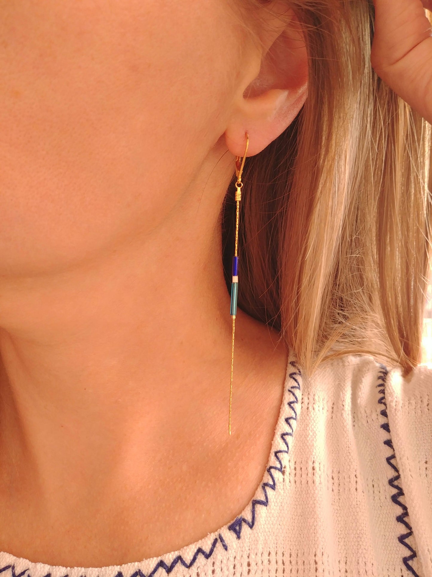 Boucles d'oreilles tubes