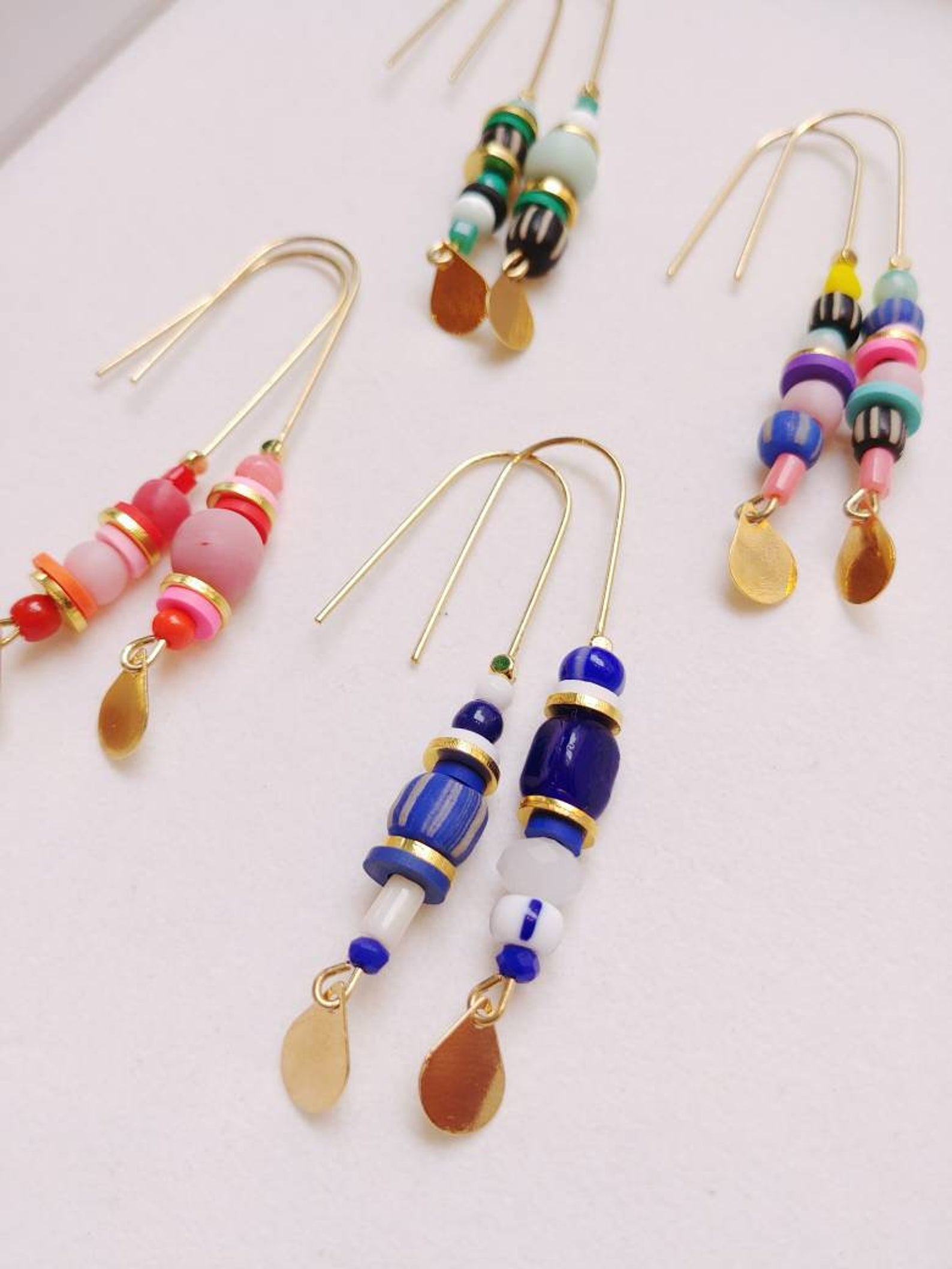 boucles d'oreilles perles