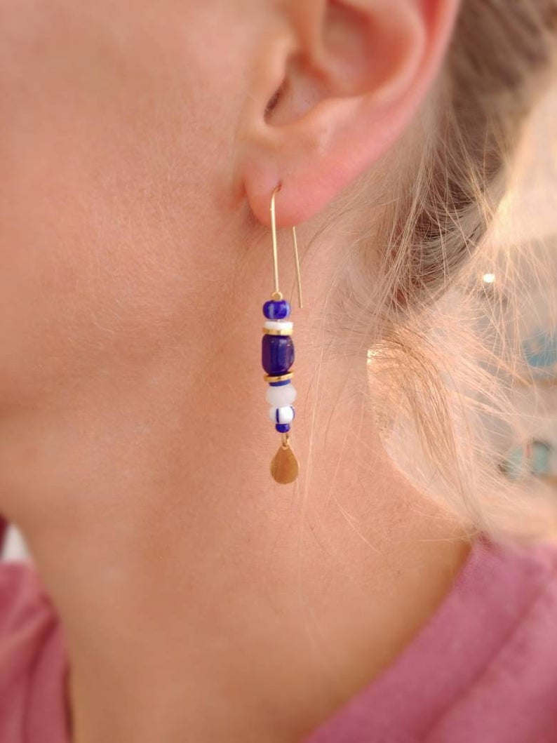 boucles d'oreilles perles
