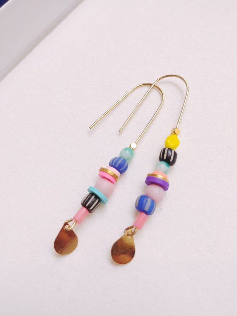 boucles d'oreilles perles