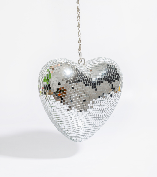 Boule à facettes "coeur"