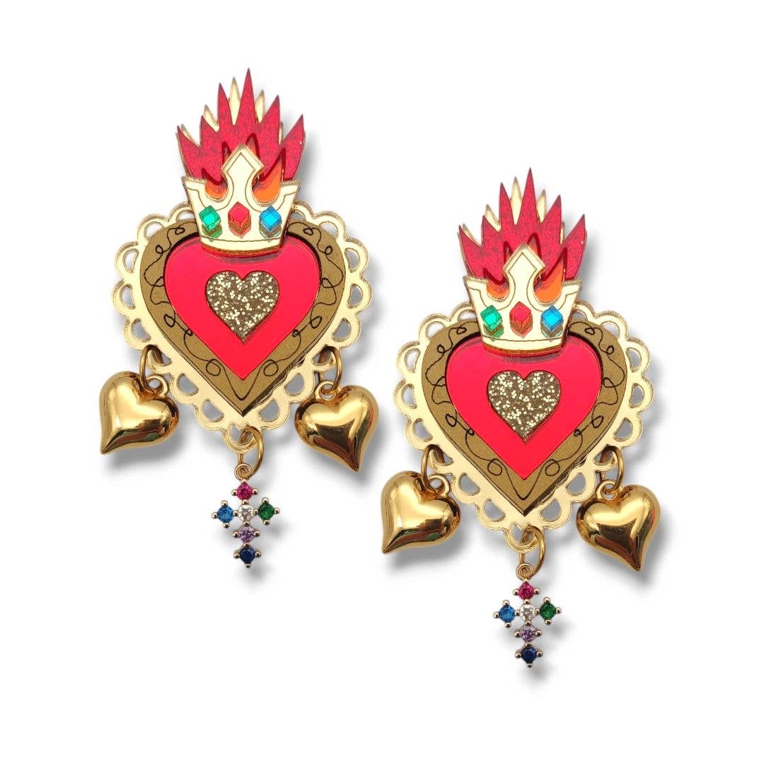 Reine de Cœur | Boucles d'oreilles