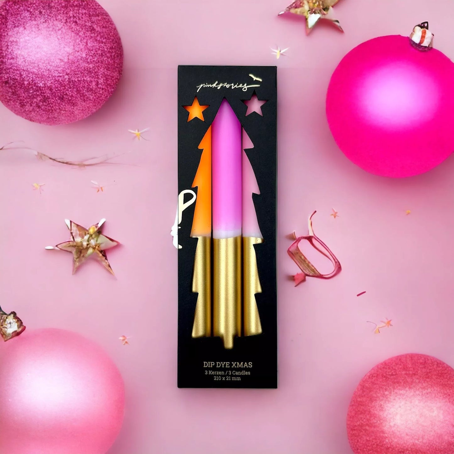 Bougies Pink Stories Xmas