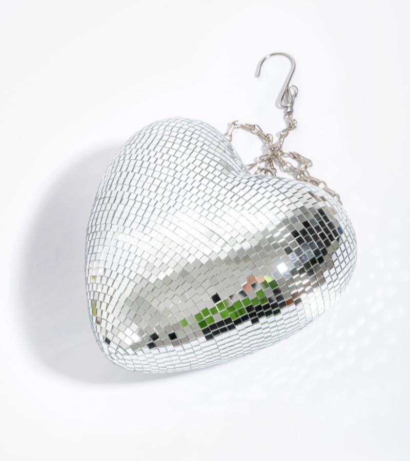 Boule à facettes "coeur"