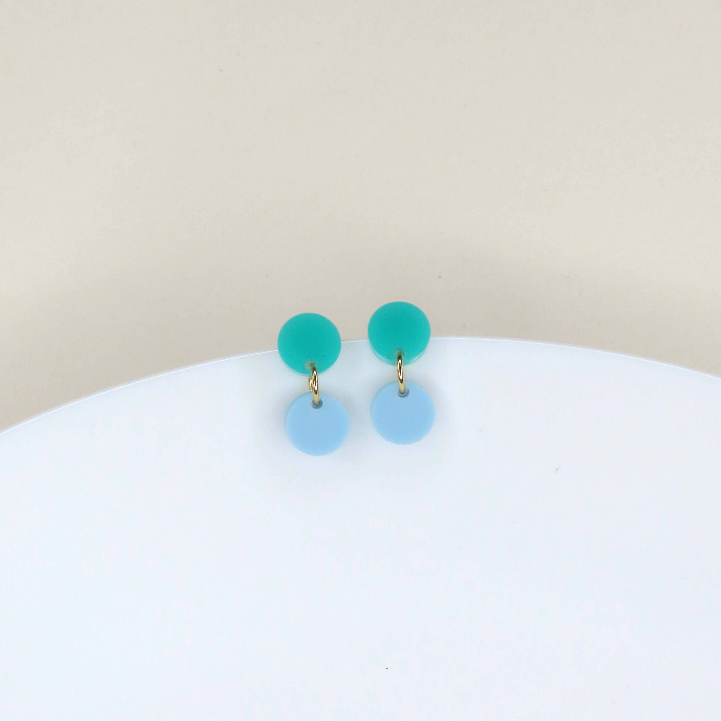 Boucles d'oreilles Dotty turquoise
