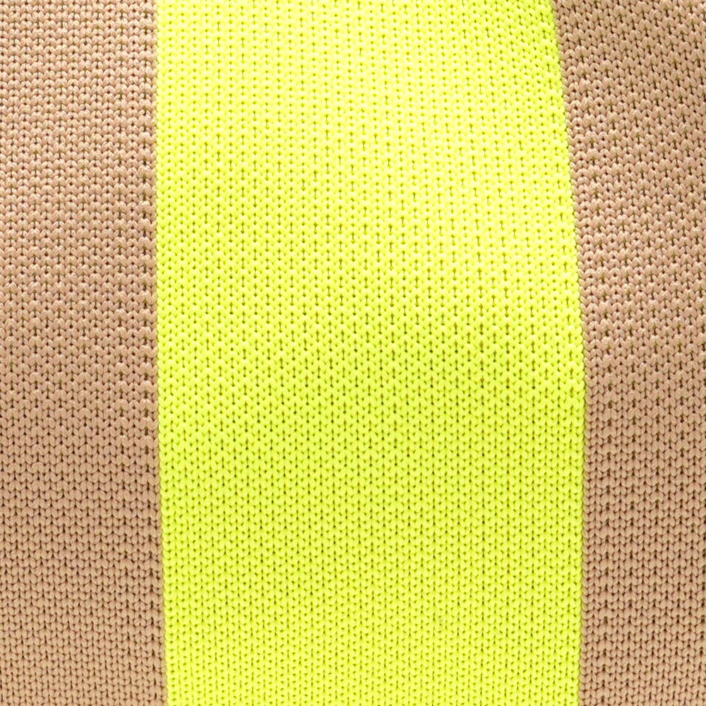 Sac Emma jaune fluo & beige
