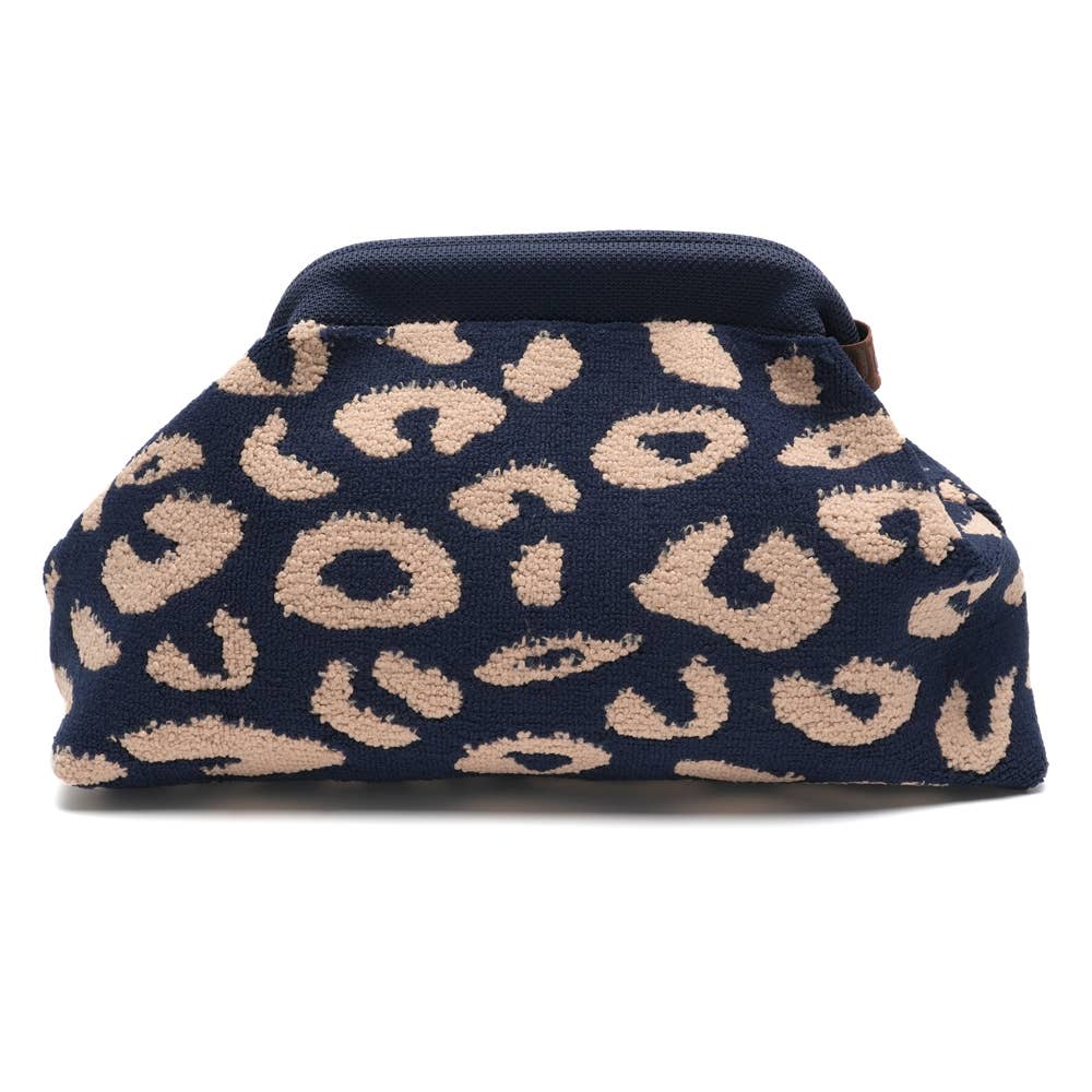 Sac Emma léopard bleu nuit