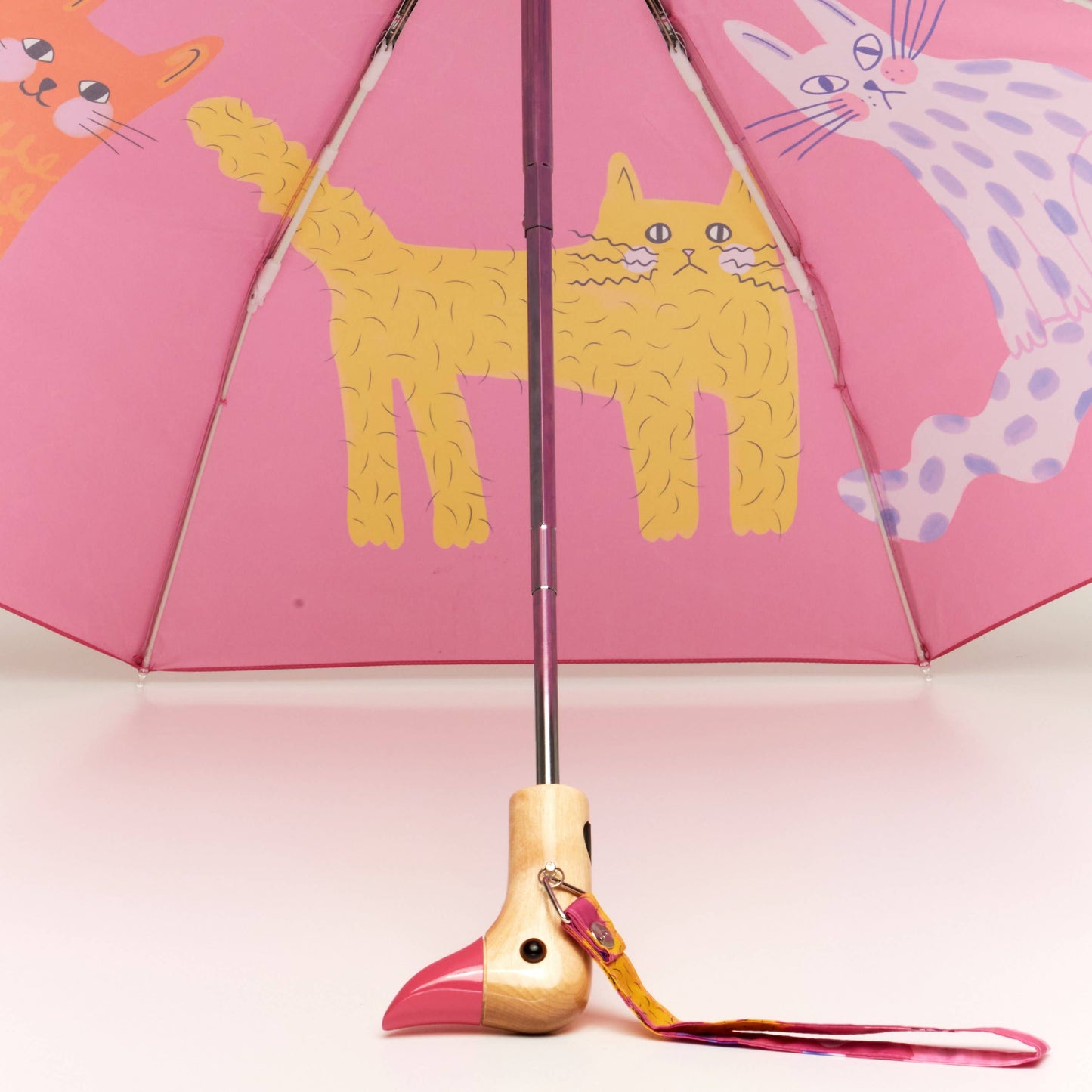 Parapluie "arty cats" rose