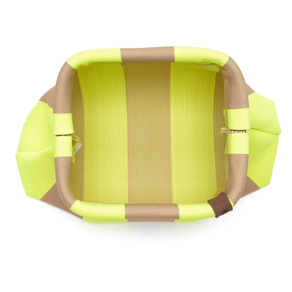 Sac Emma jaune fluo & beige