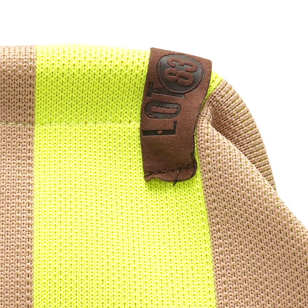 Sac Emma jaune fluo & beige