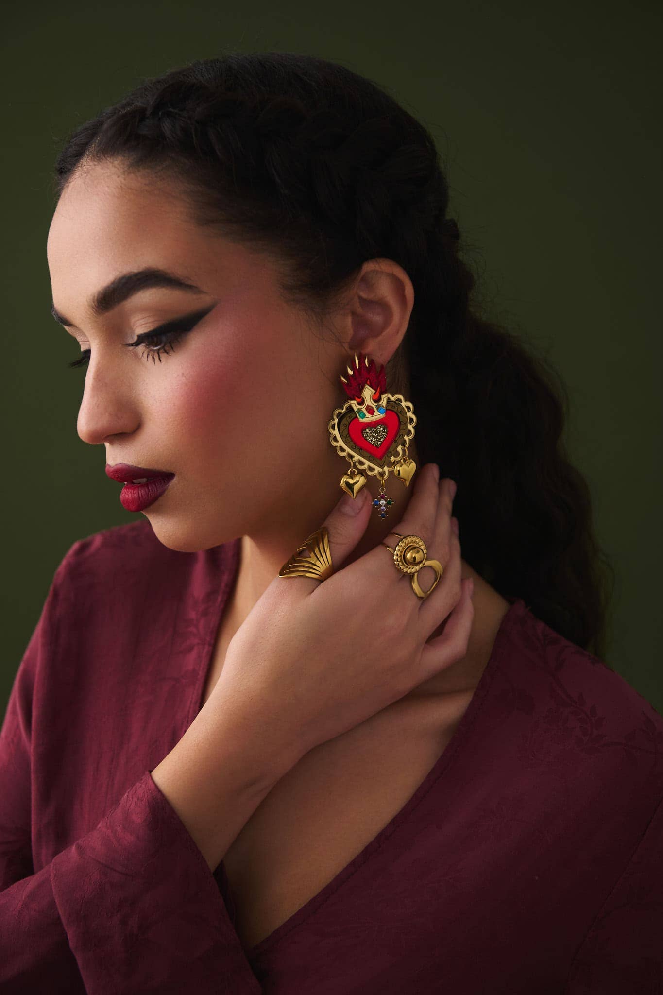 Reine de Cœur | Boucles d'oreilles