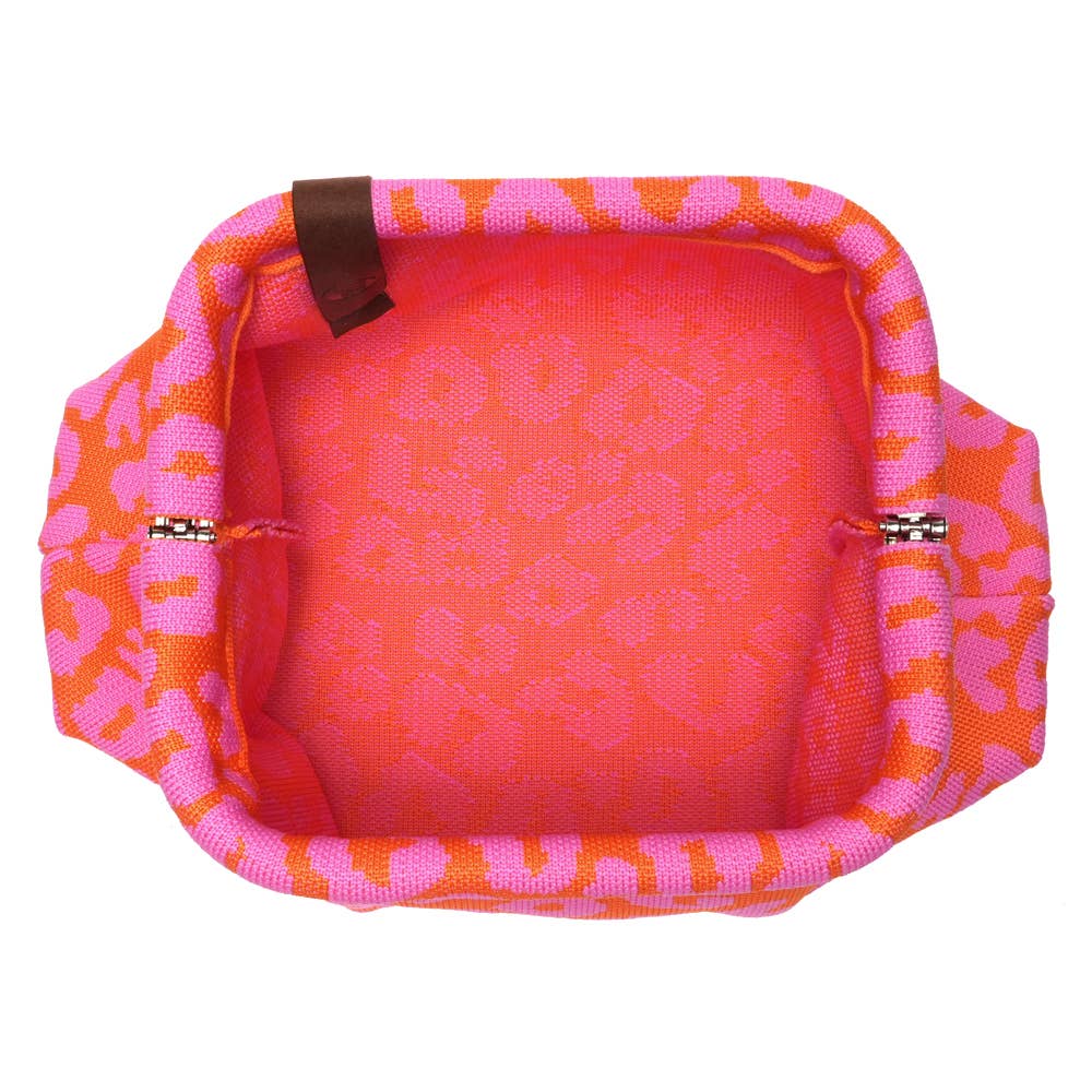 Sac Emma léopard rose & orange