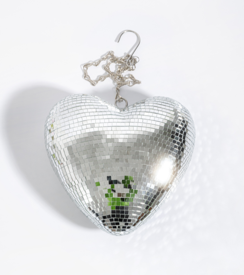 Boule à facettes "coeur"