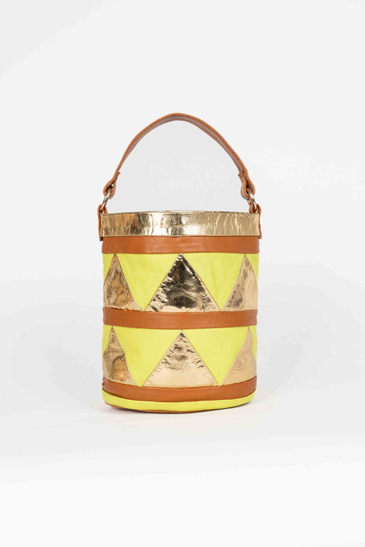 Sac seau triangle lemon