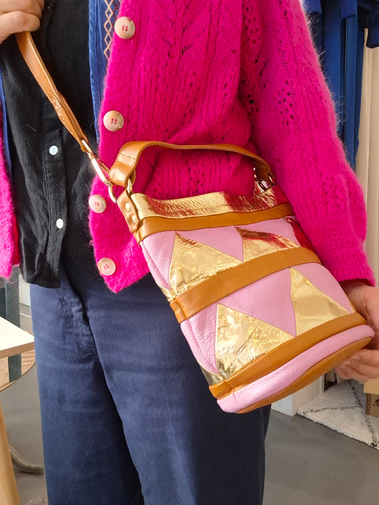 SAC EN DAMIER ROSE