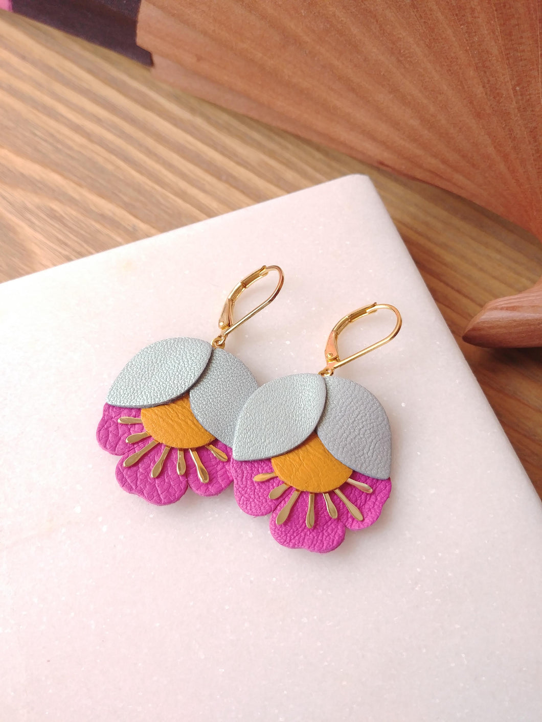 Boucles d'oreilles fleurs de Cerisier