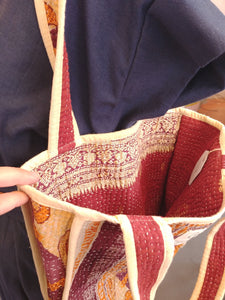 Petit sac kantha indien Cachemire