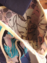 Charger l&#39;image dans la galerie, Petit sac kantha indien turquoise
