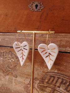 Boucles d'oreilles petites feuilles