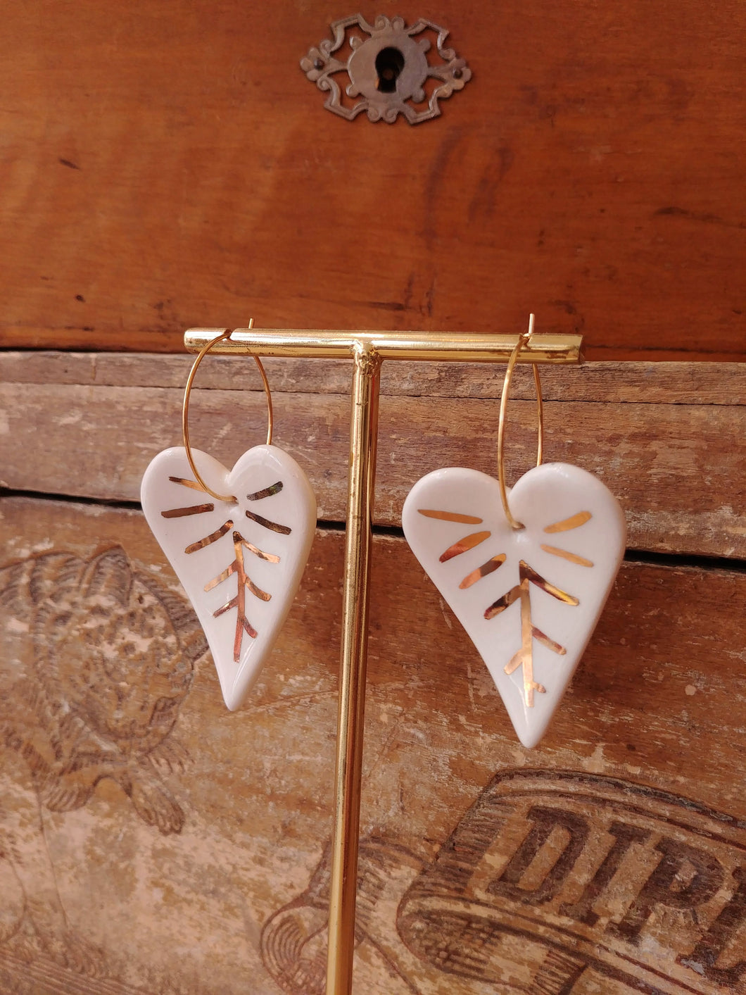Boucles d'oreilles petites feuilles